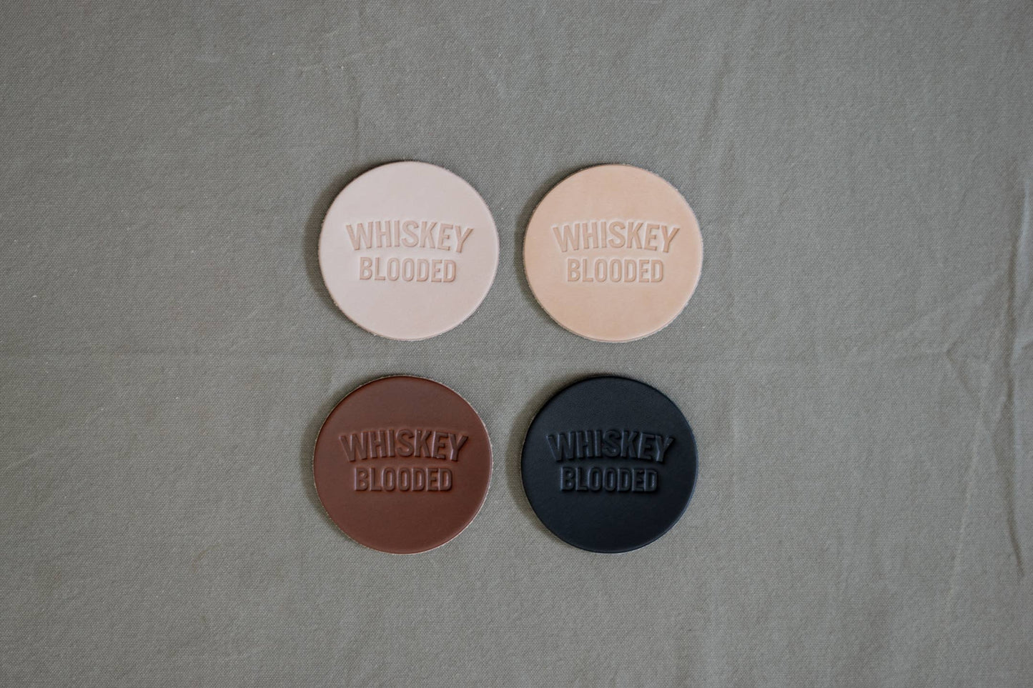 Leather Coaster | Whiskey Blooded