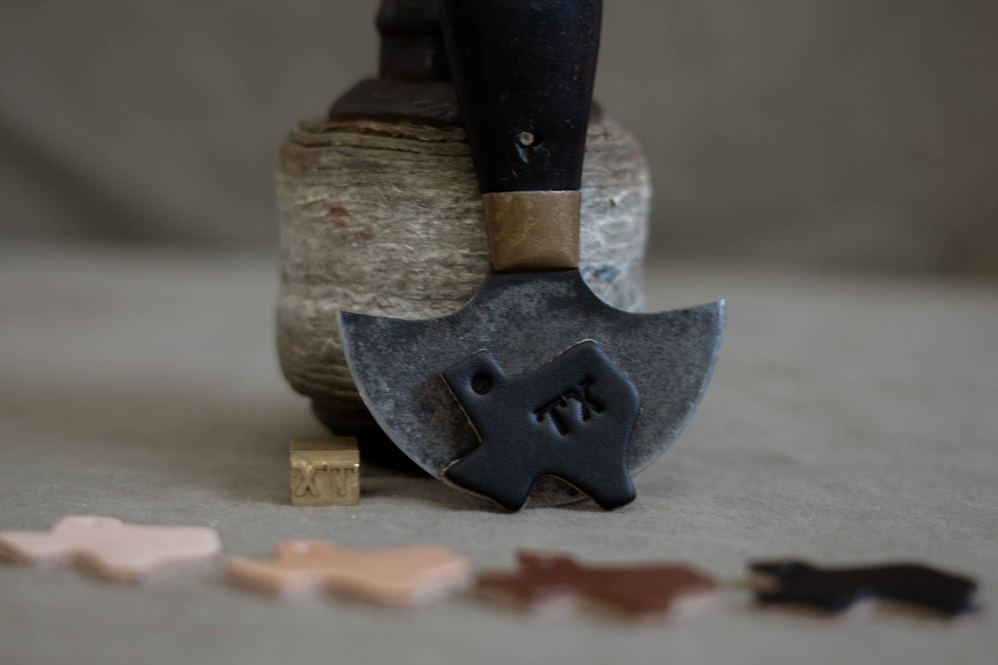 Leather Texas Key Tag | TX