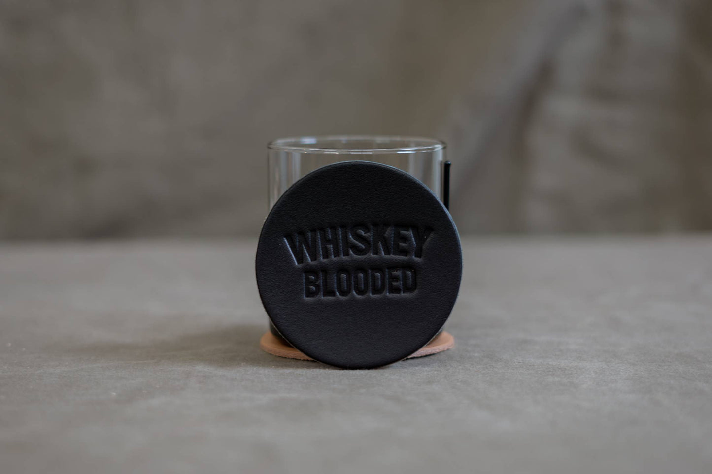 Leather Coaster | Whiskey Blooded