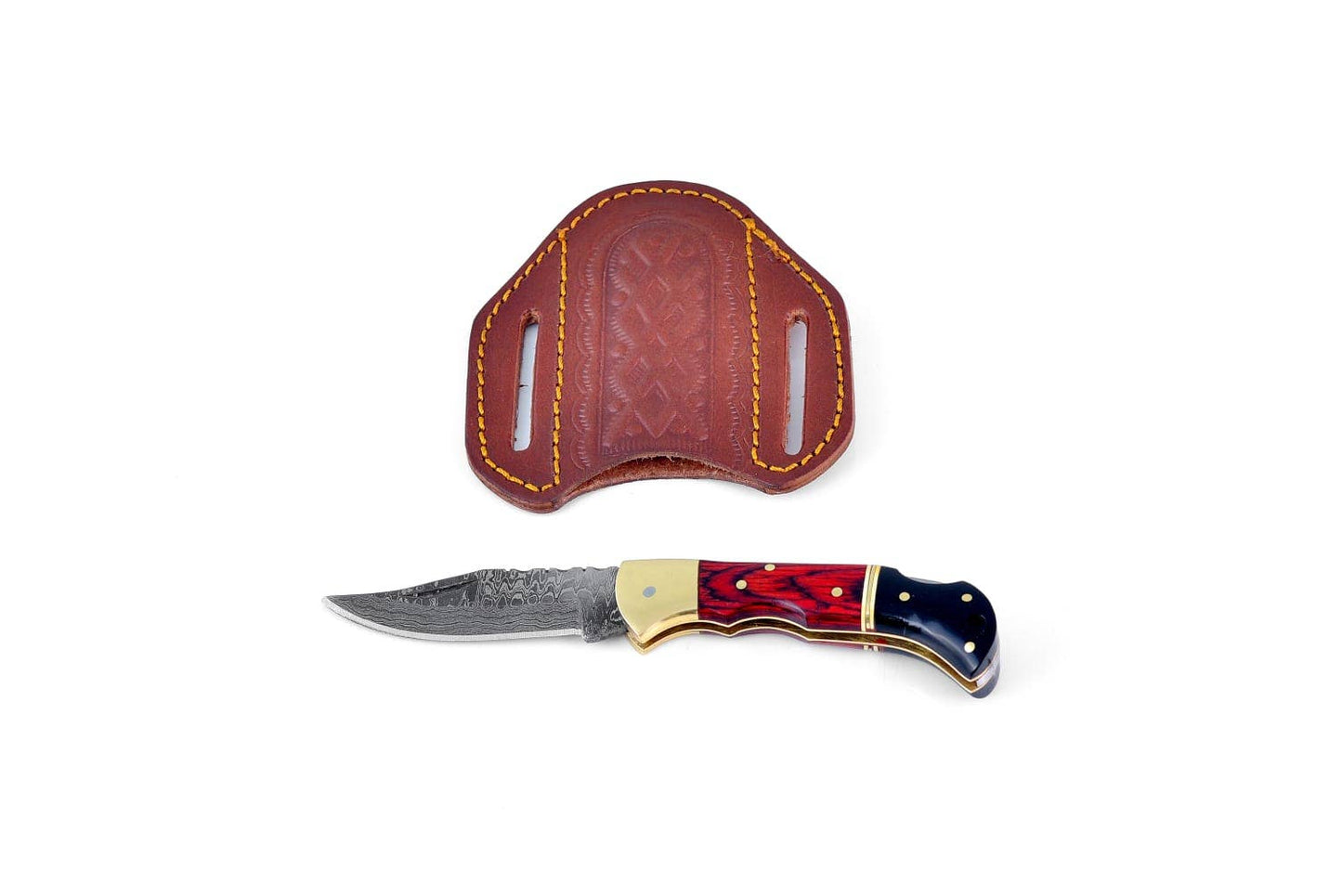 Damascus Steel Folding Knife Limited Selection Holiday Seas