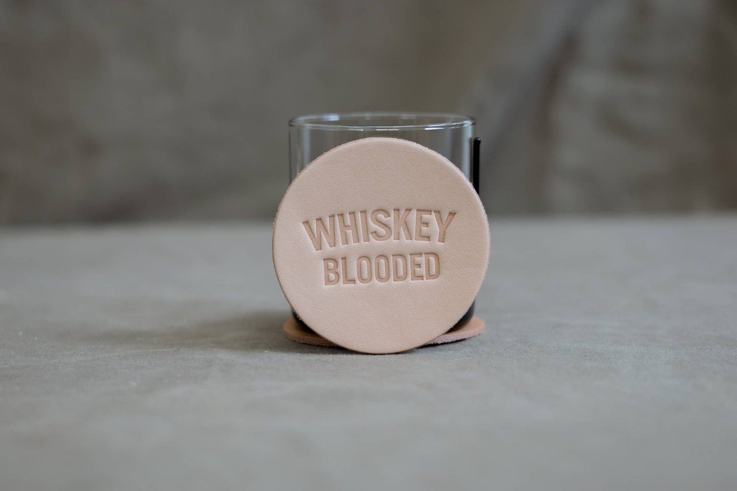 Leather Coaster | Whiskey Blooded