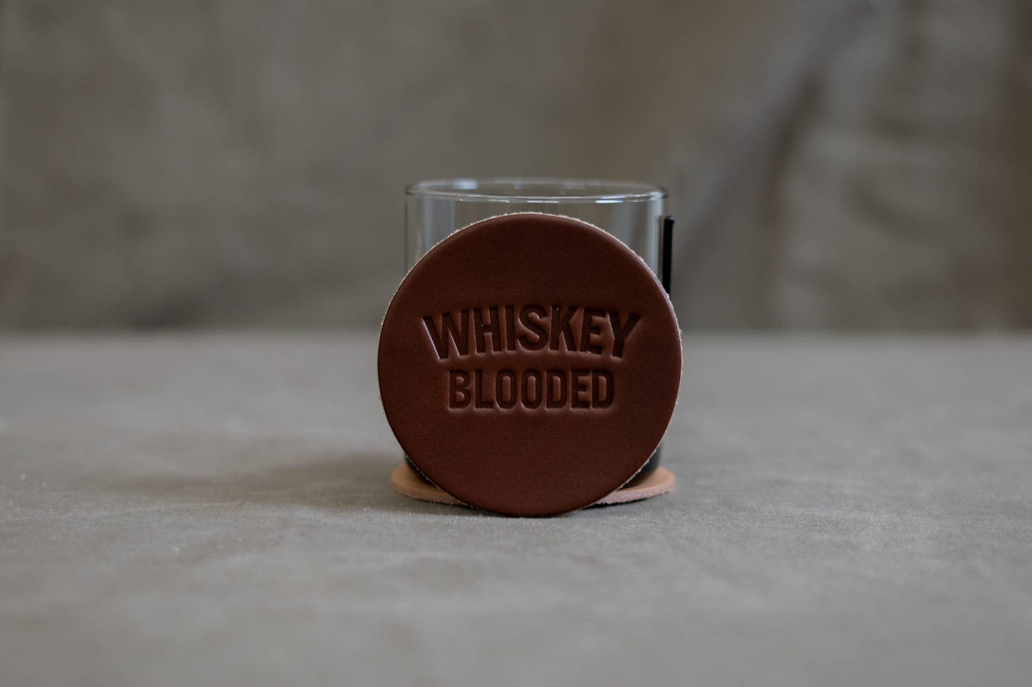 Leather Coaster | Whiskey Blooded