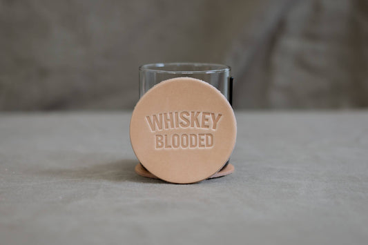 Leather Coaster | Whiskey Blooded