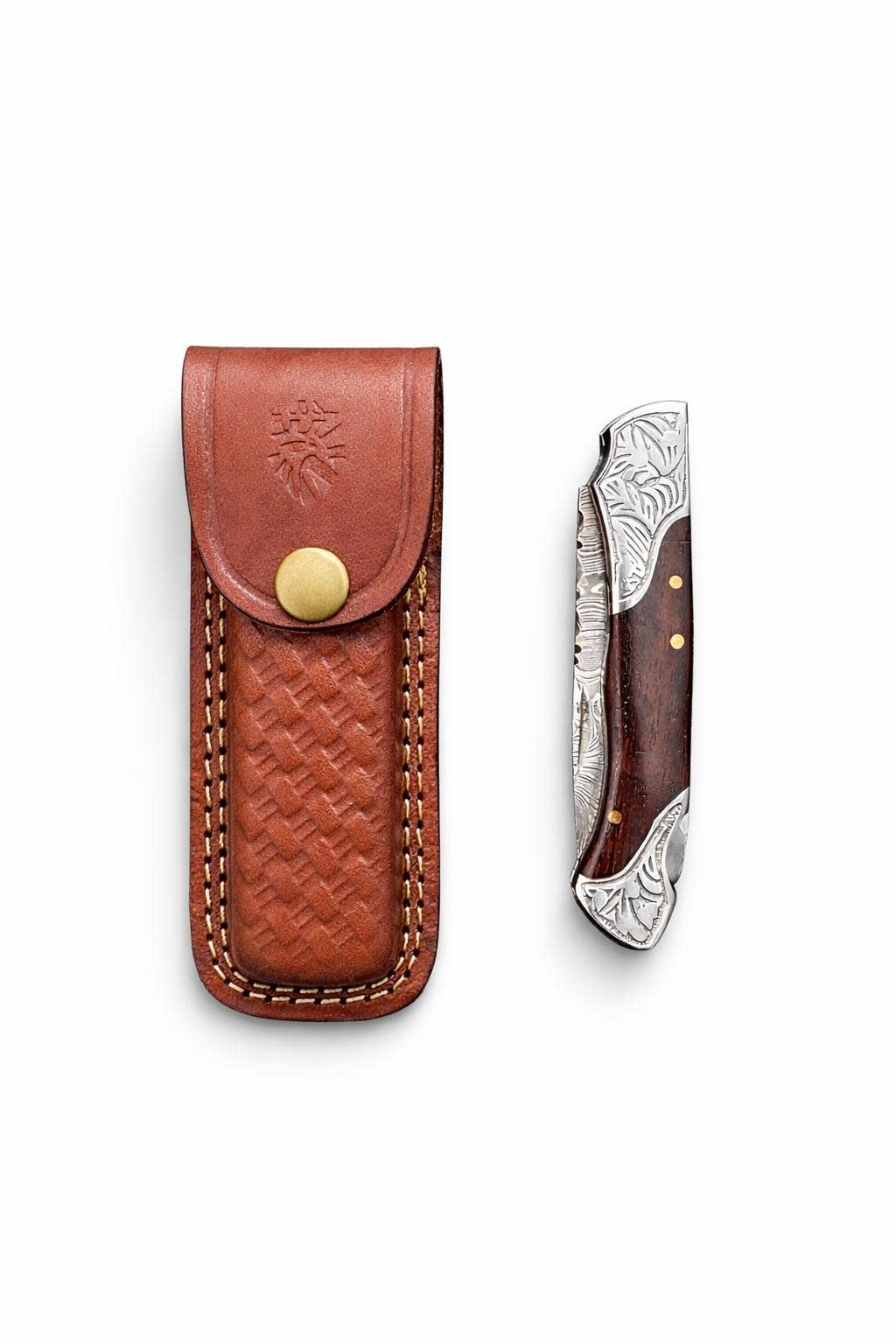 Titan Ironcrest Damascus Folding Knife TI-22