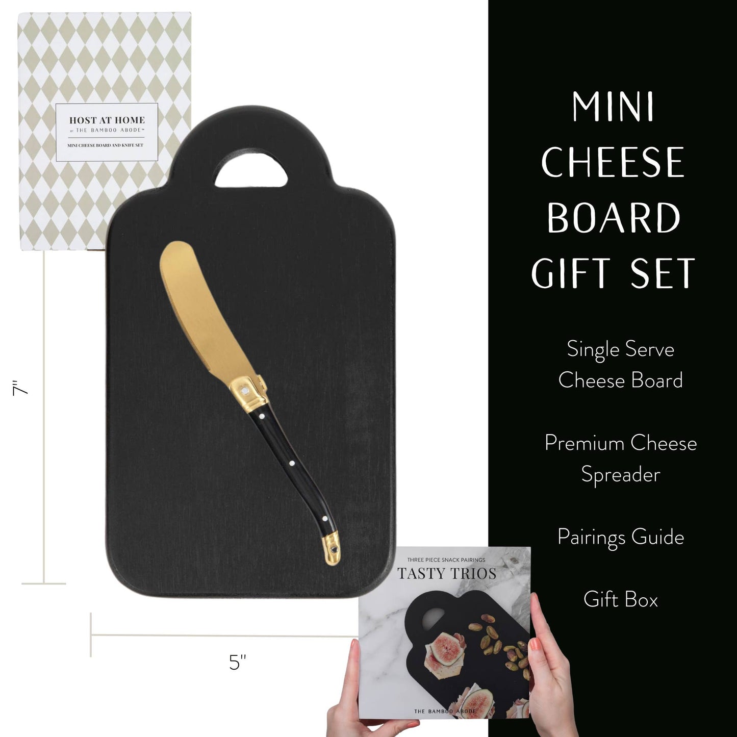 Mini Charcuterie Board and Knife | Unique Gifts