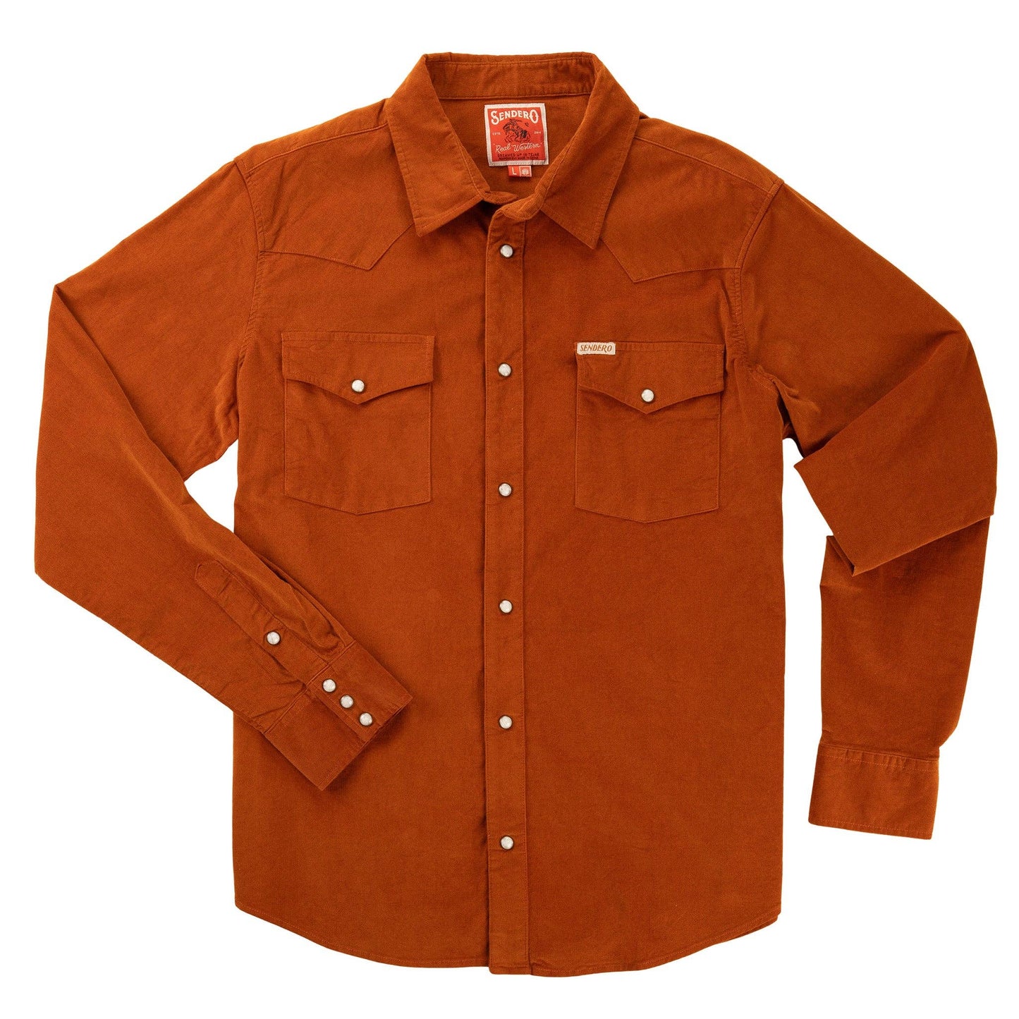 The Wyatt Pearl Snap Long Sleeve Corduroy Shirt