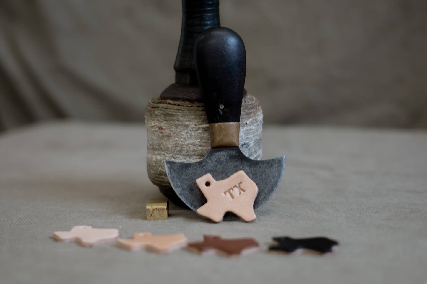 Leather Texas Key Tag | TX