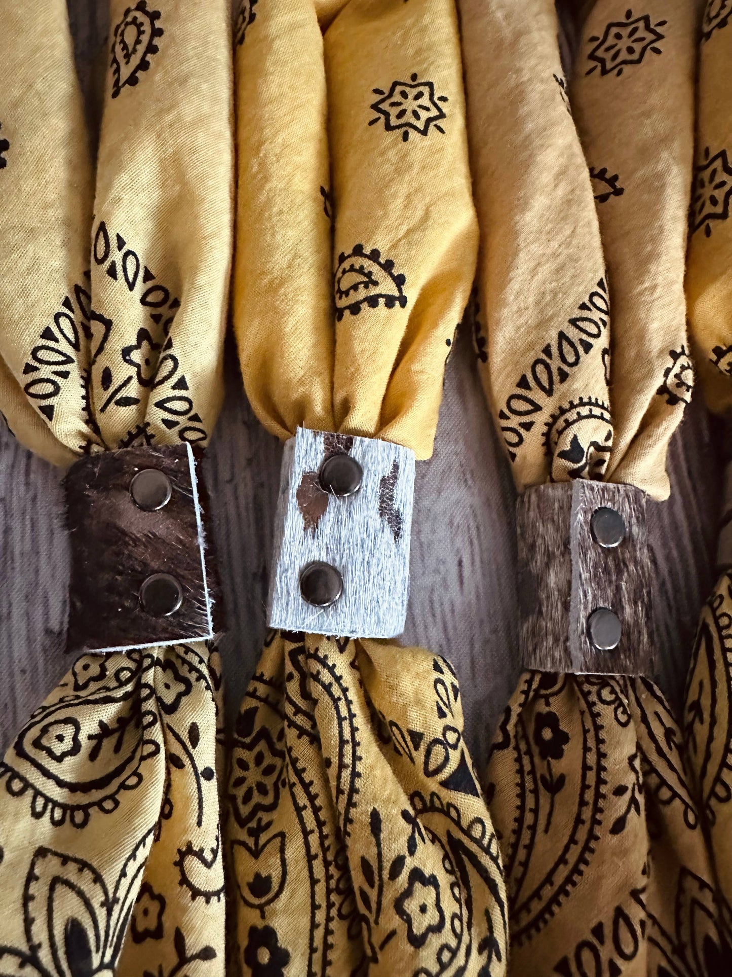 Mustard Hand Dyed Bandanas