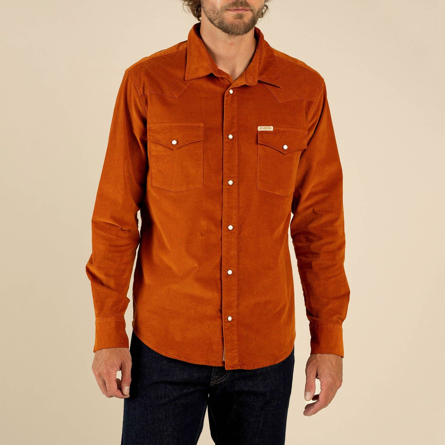 The Wyatt Pearl Snap Long Sleeve Corduroy Shirt