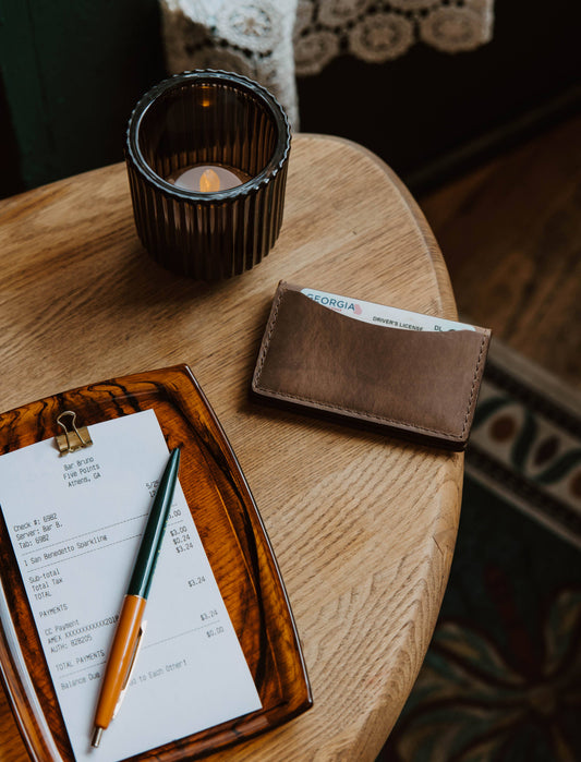 Handmade Leather Minimalistic Cardholder Wallet