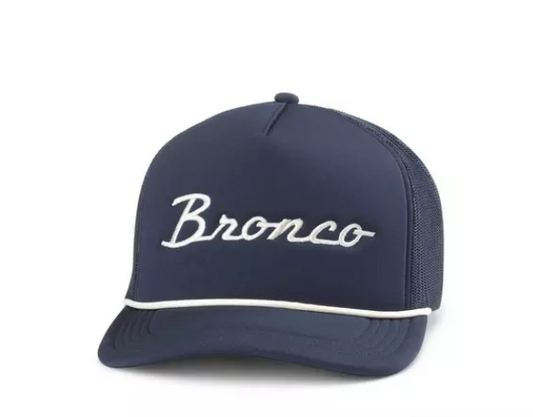 American Needle - Bronco Hat (Navy) Embroidered Snapback Hat