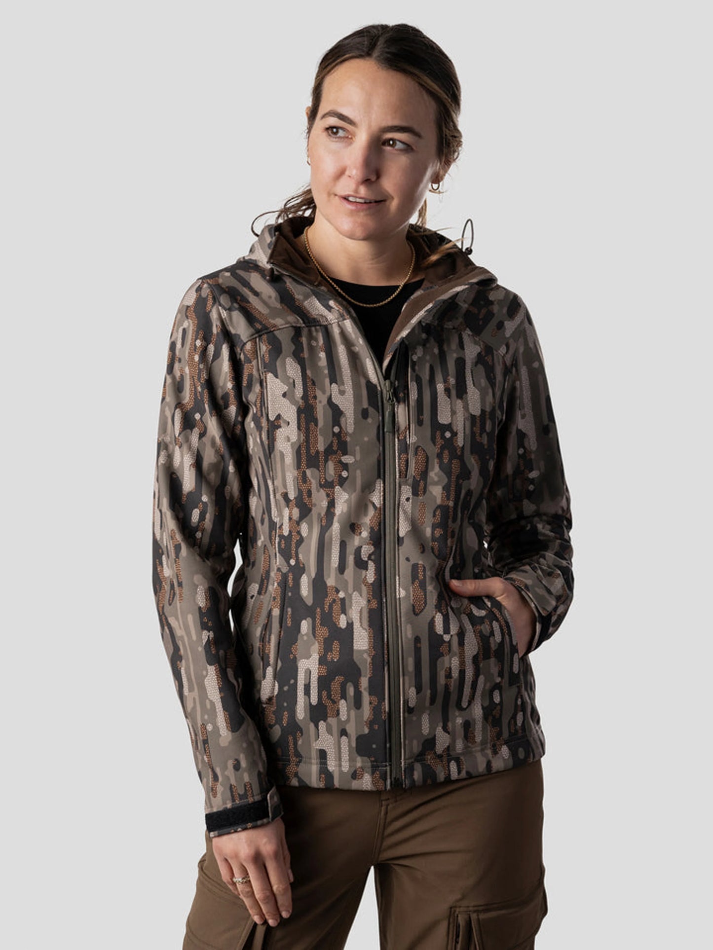 Duck Camp - Women’s Contact Softshell Jacket - Woodland