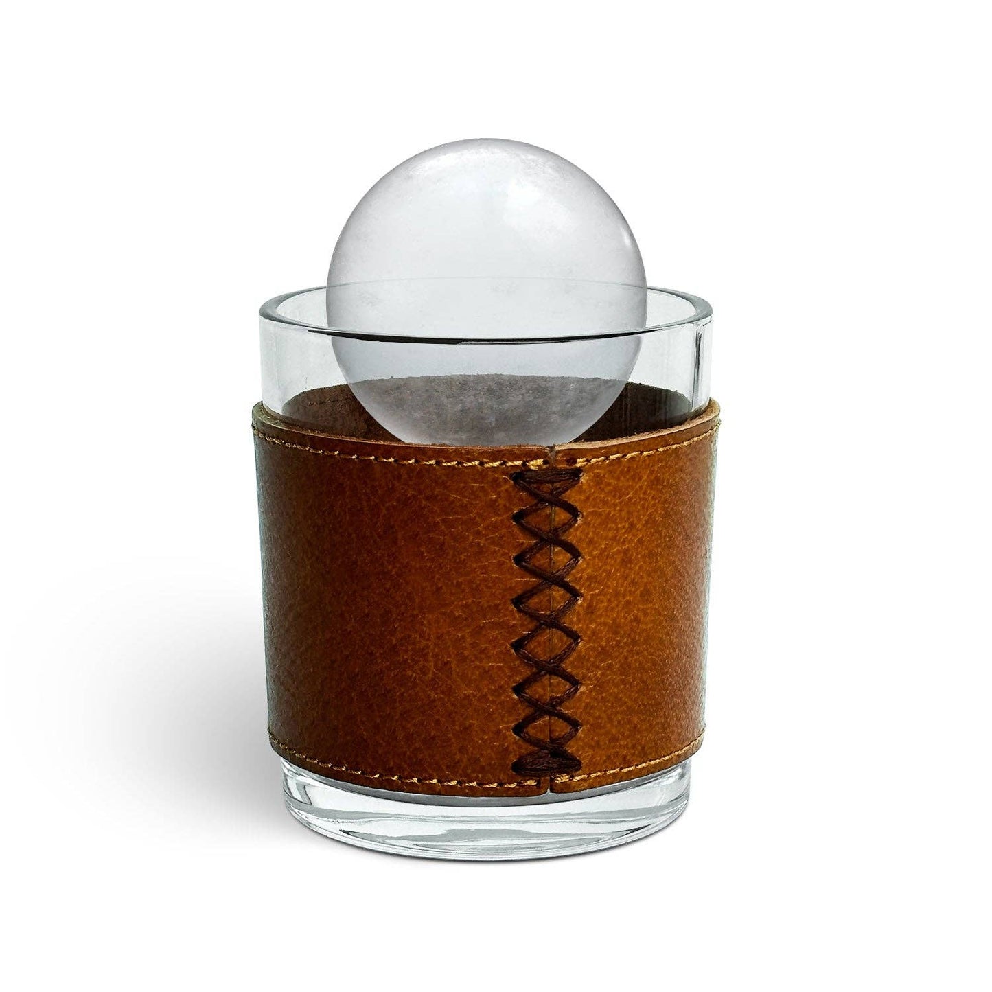 Leather Wrapped Rocks Glasses