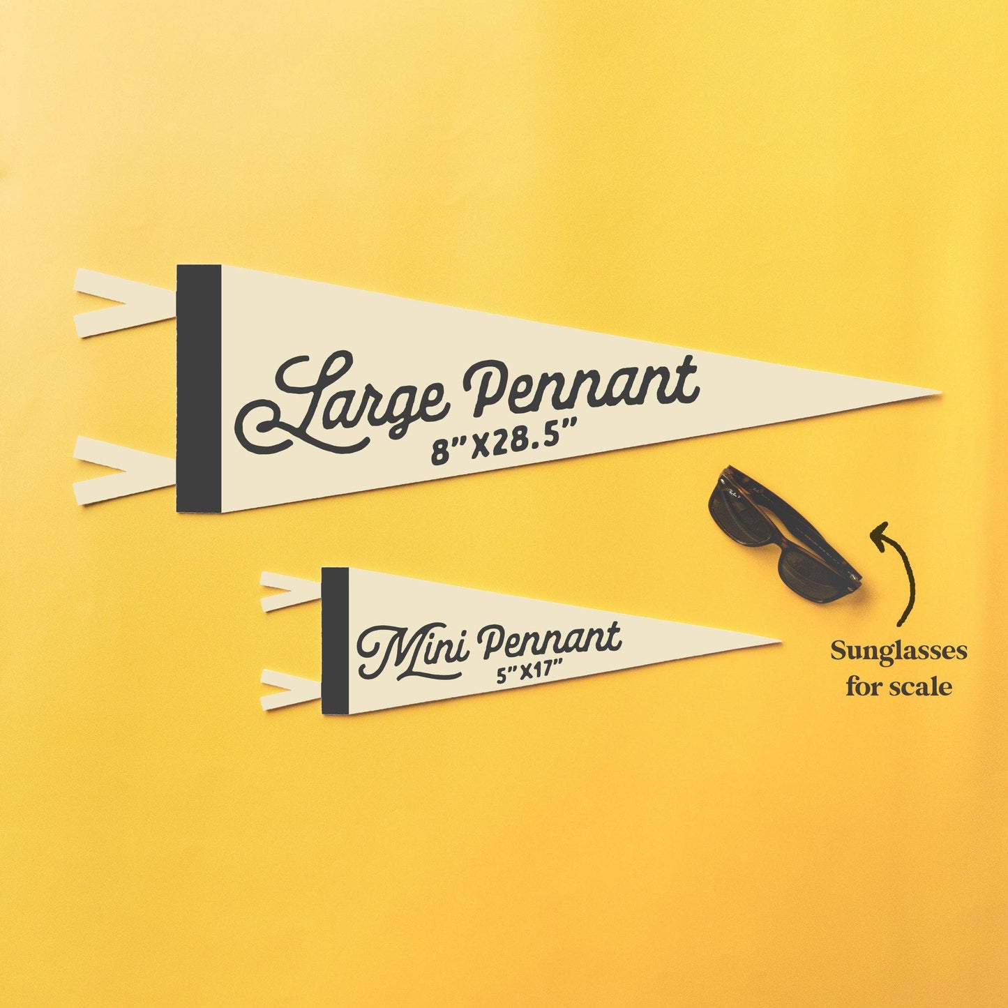 Woodville, TX  Felt Pennant  - Boho Design