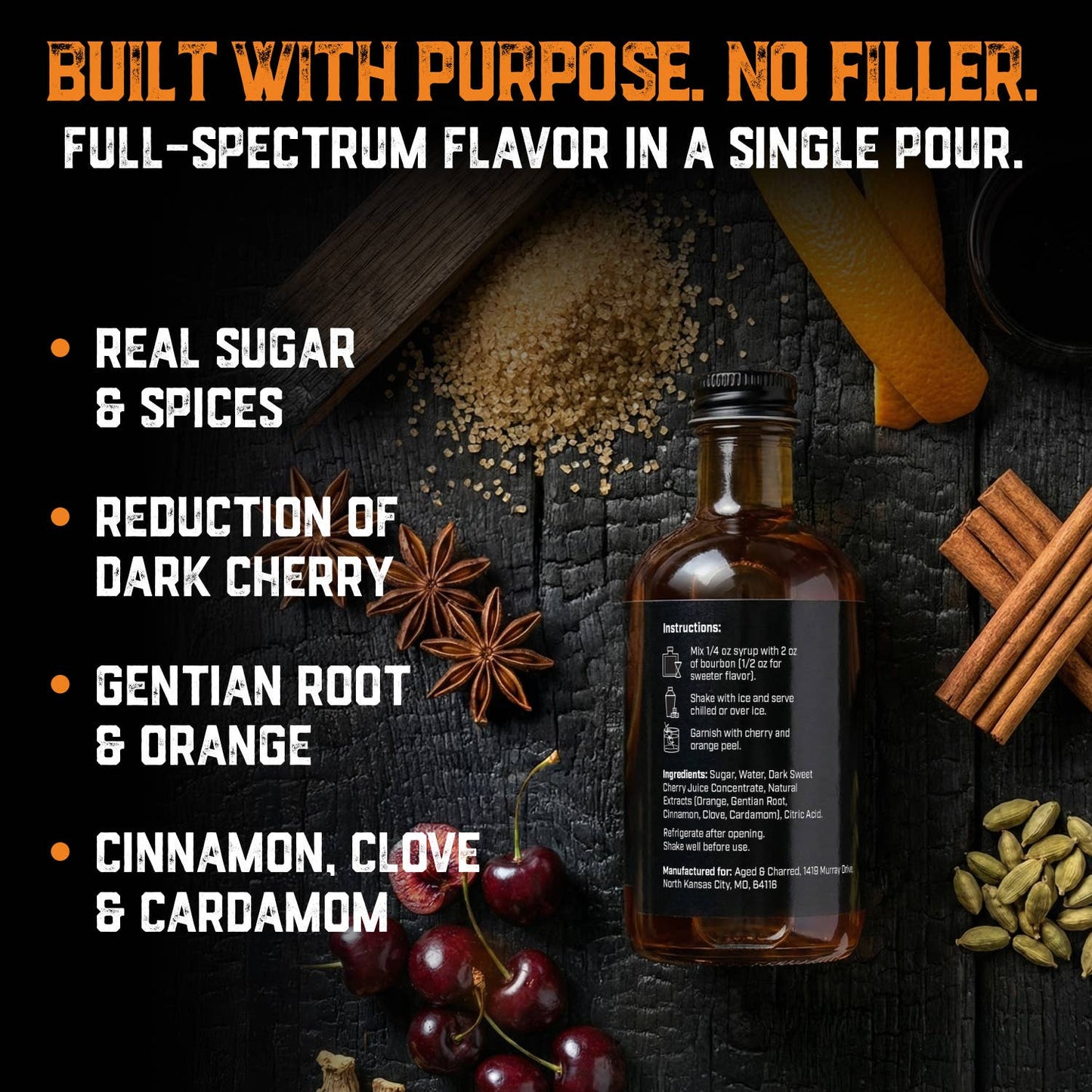 Signature Old Fashioned Cocktail Syrup